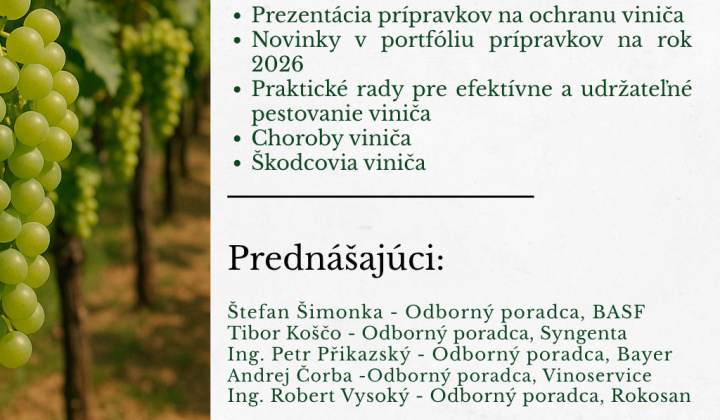 Aktuality / Ochrana viniča -seminár - foto